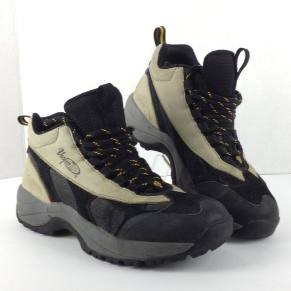 Vasque VST Grey Leather Black Contrast Hiking Boots - Picture 1 of 13